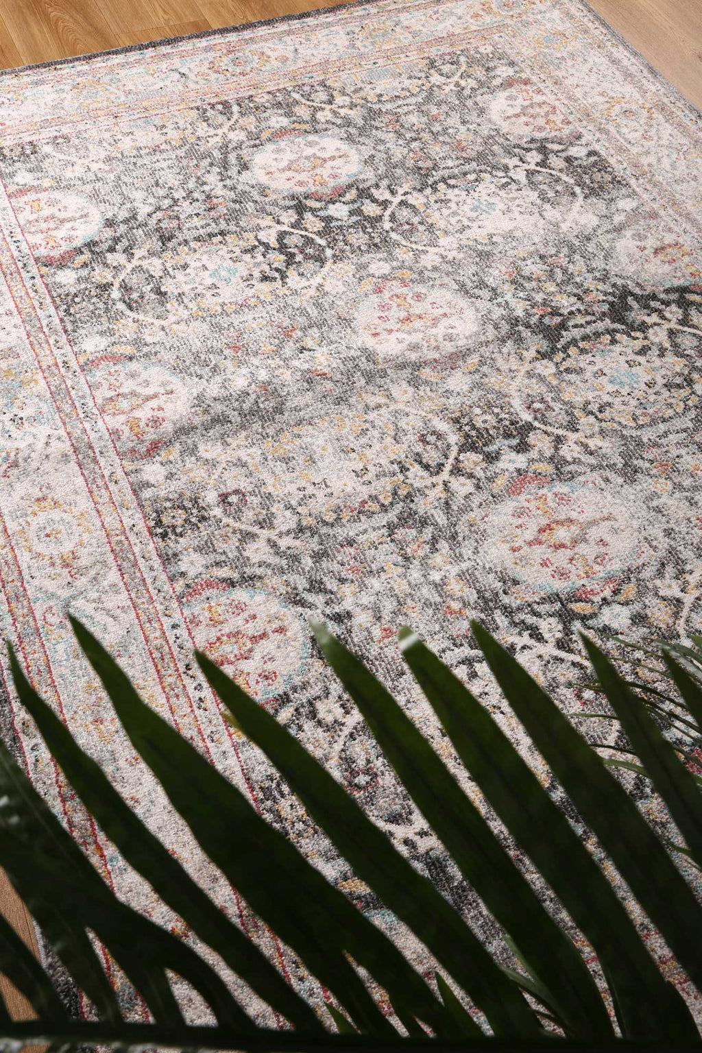 Artifact Shang Ogee Black and Red Rug – view 6