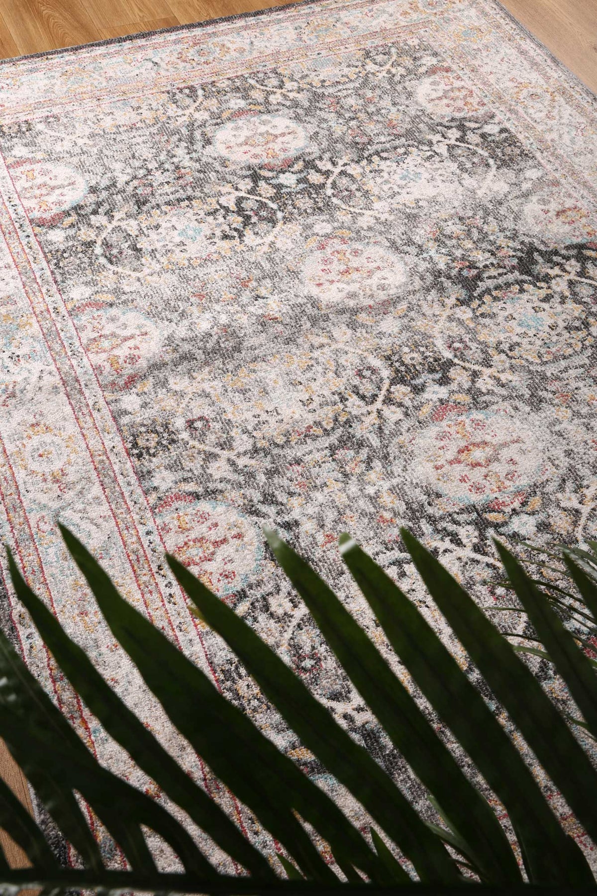 Artifact Shang Ogee Black and Red Rug – view 6