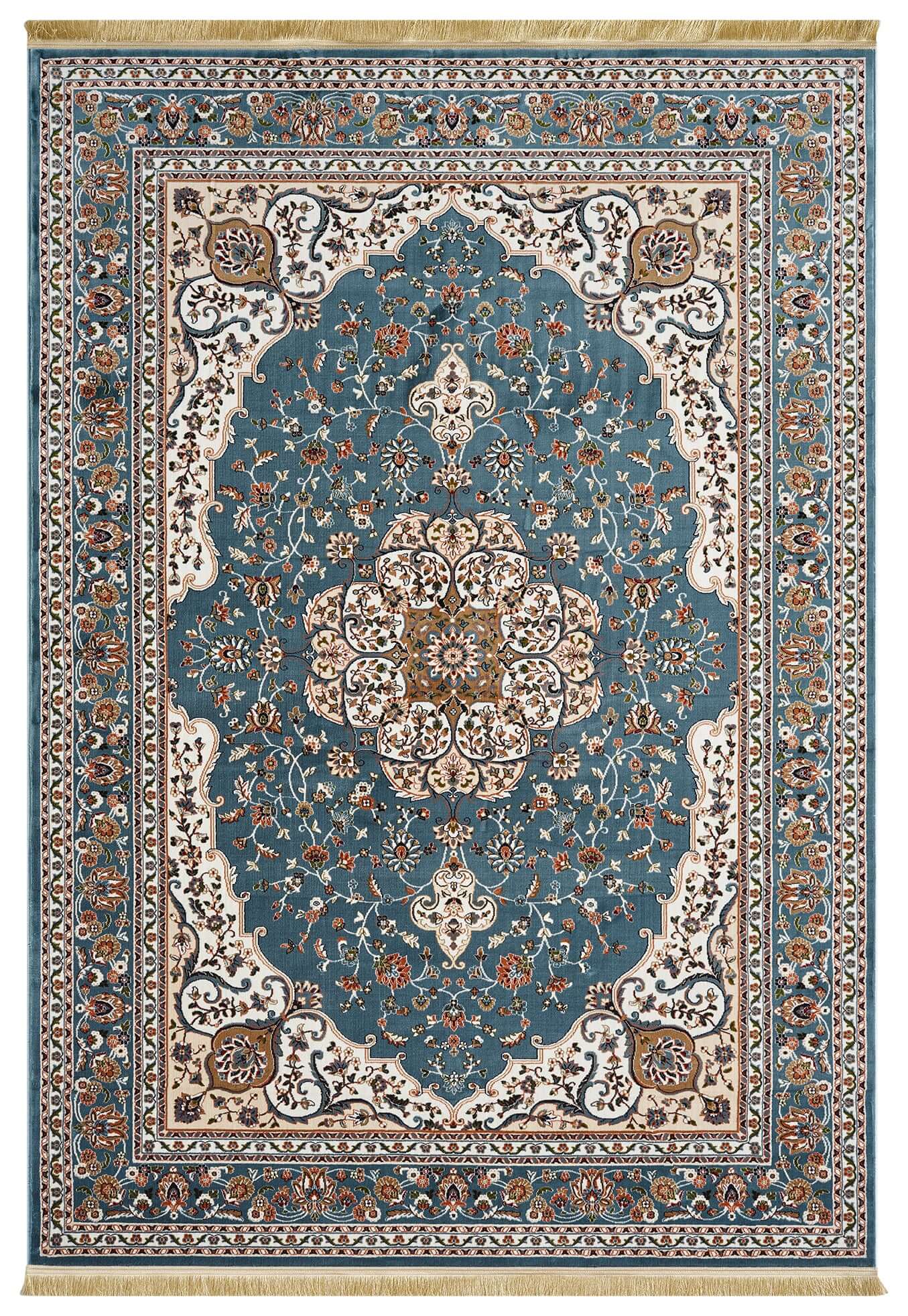 Asaryun Rugs H3846A Blue-Blue - Turkish Elegance
