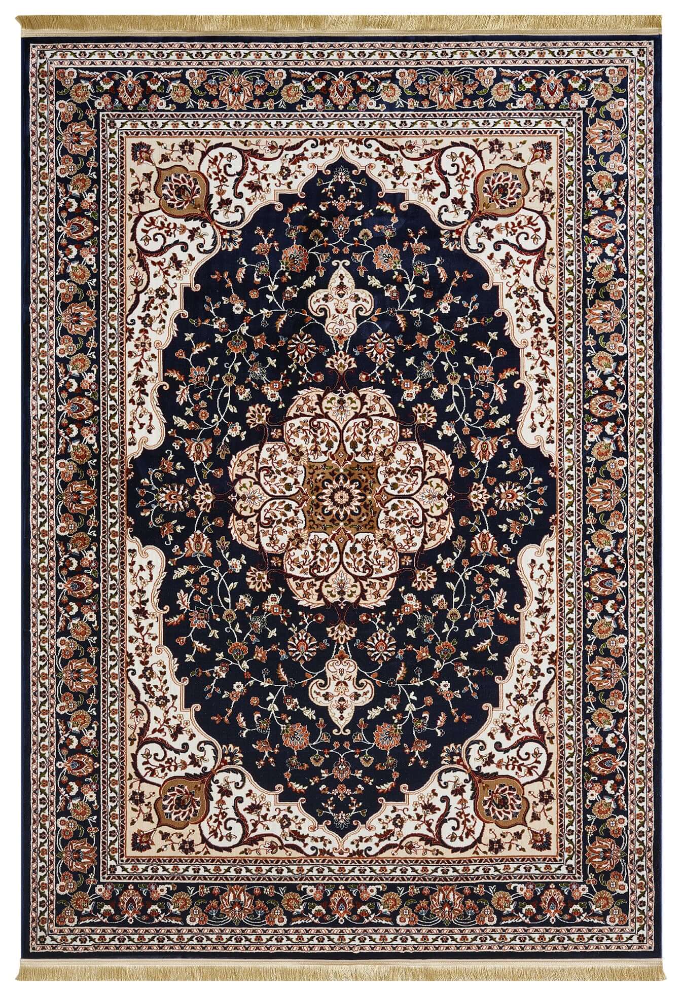 Asaryun Rugs H3846A Turkish Rug Navy - Elegant Design