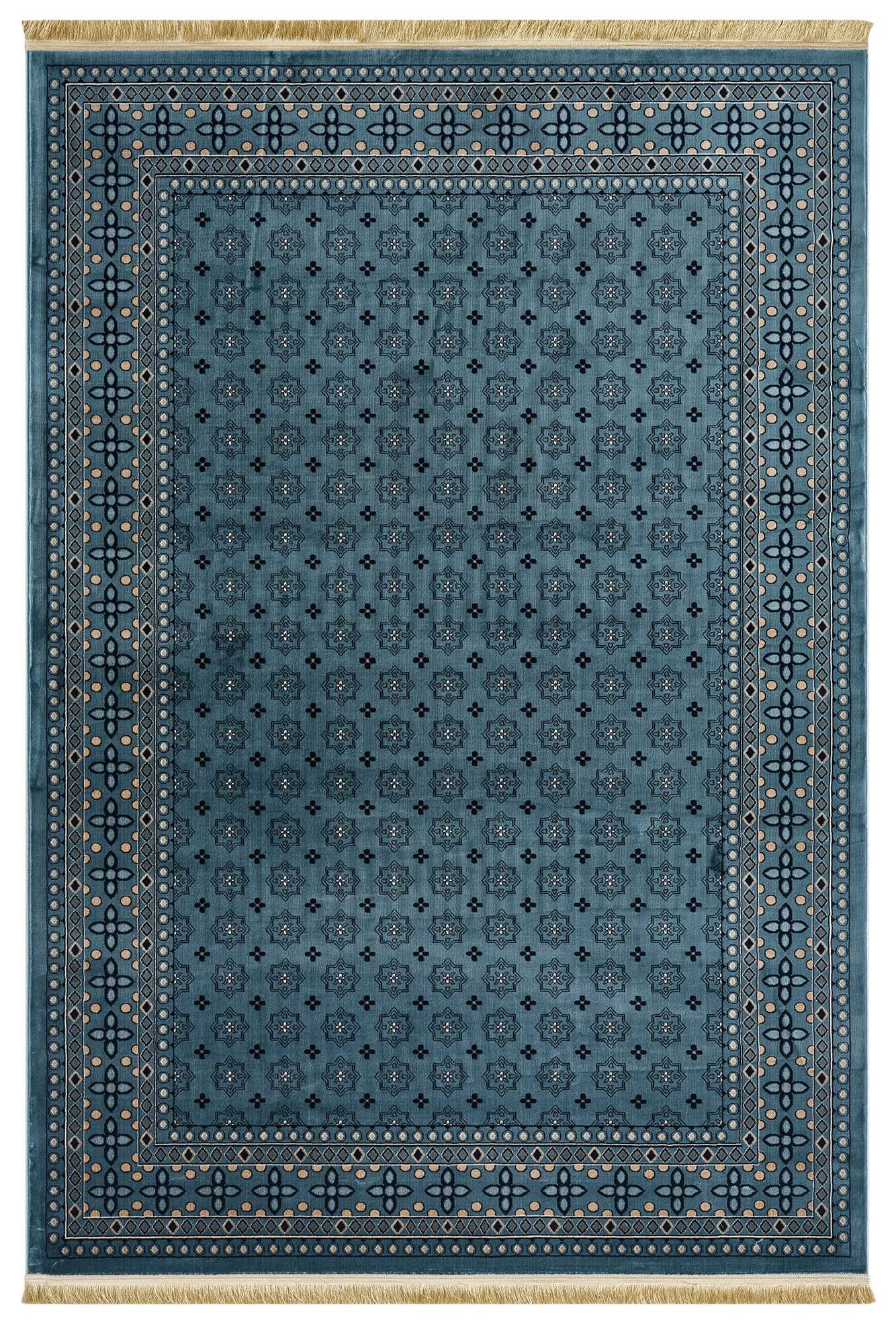 Asaryun Rugs H3990A Turkish Blue Rug - Elegant Design