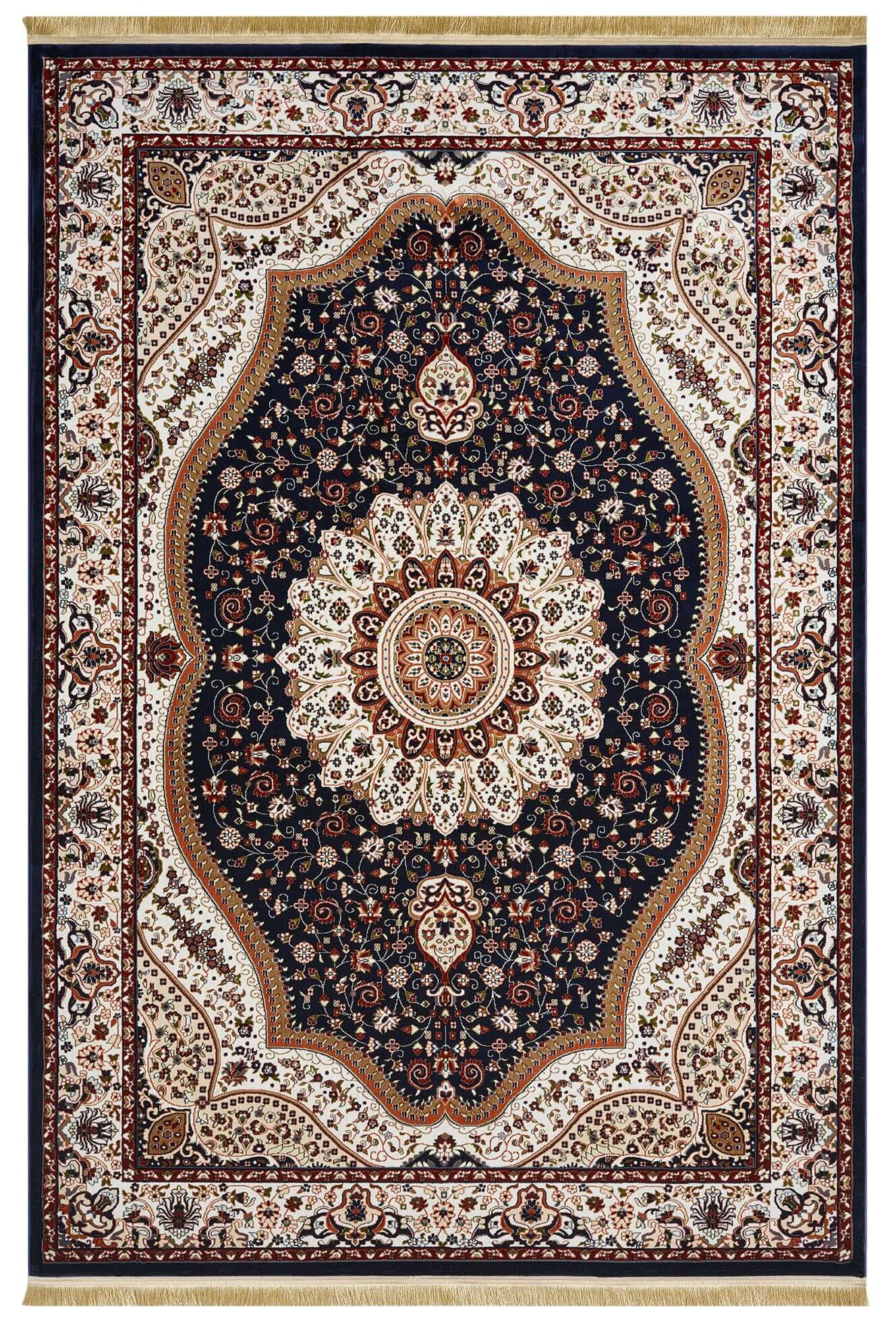 Asaryun Rugs - H4158A Navy Turkish Rug for Modern Homes