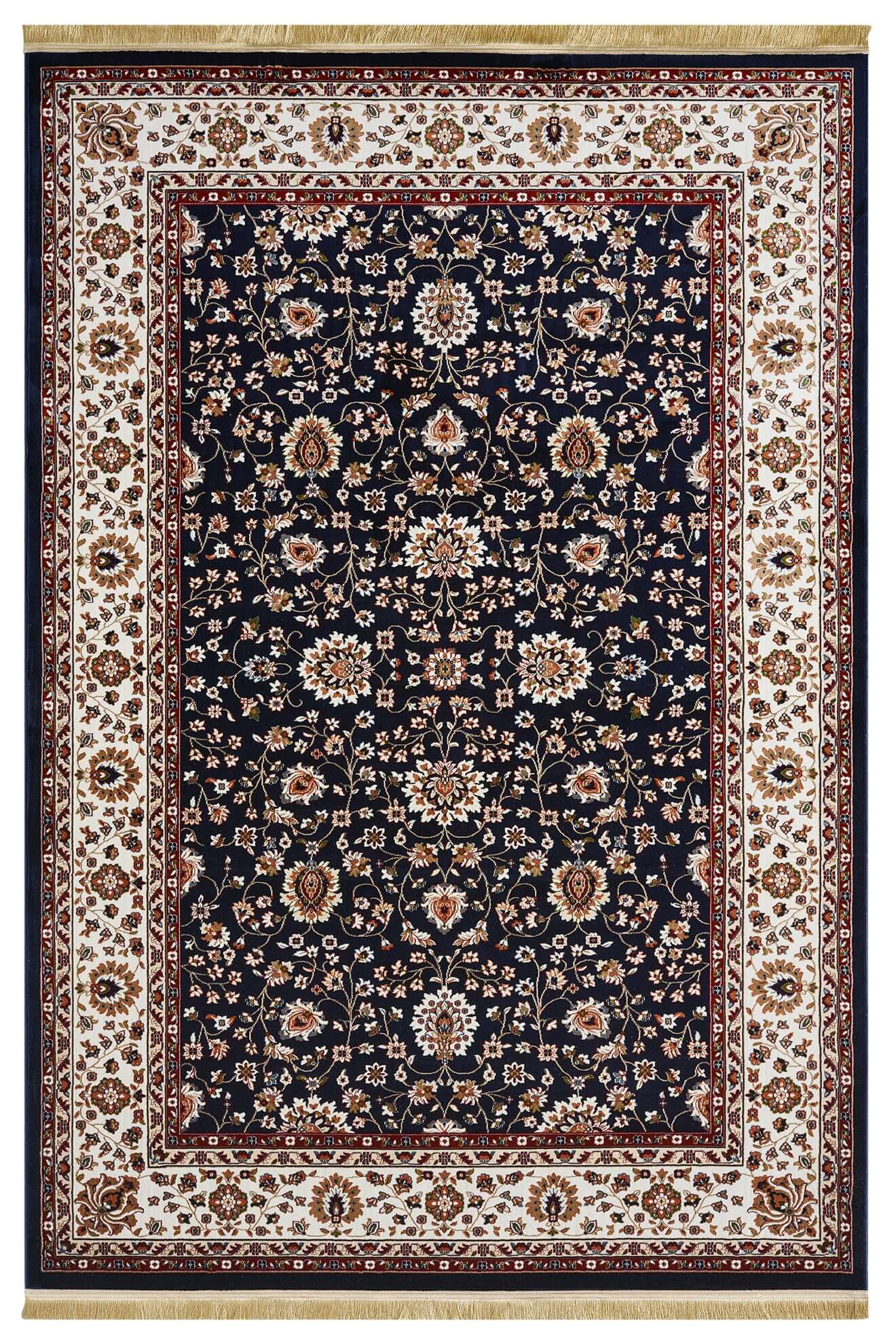 Asaryun Rugs H5500A Turkish Rug in Navy Blue Elegance