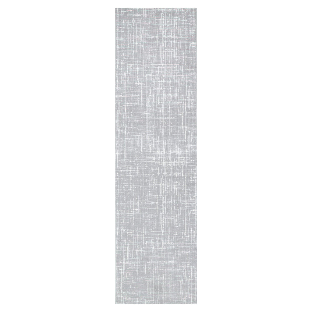 Atina Distressed Geo Lines Grey Rug - AT02 – view 6