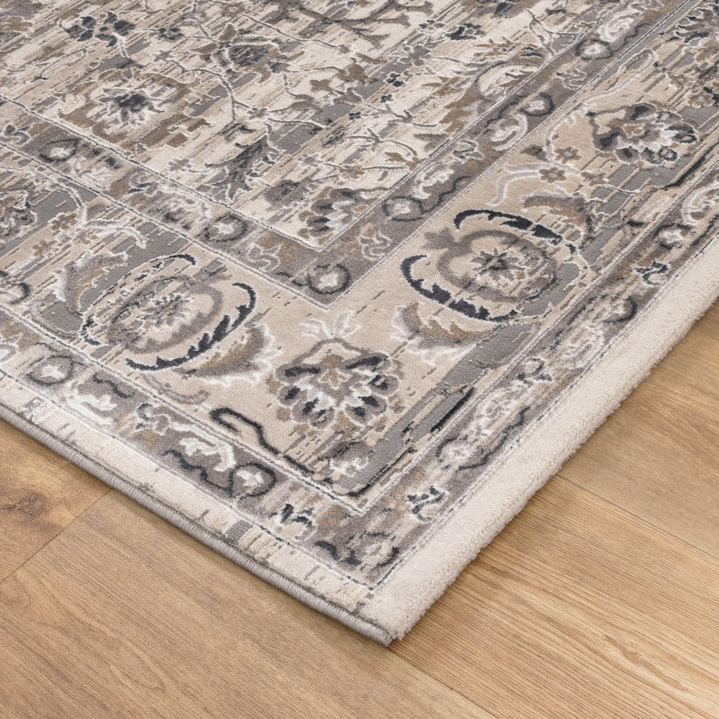 Atina Distressed Transitional Beige Grey Rug - AT05 – view 3