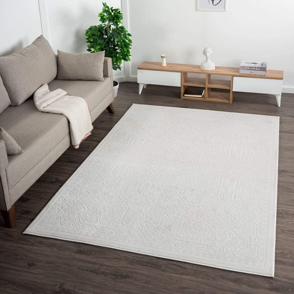Abstract Modern Turkish Rugs 471 Ivory