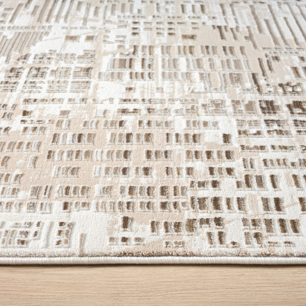 Abstract Modern Turkish Rugs 473 Taupe