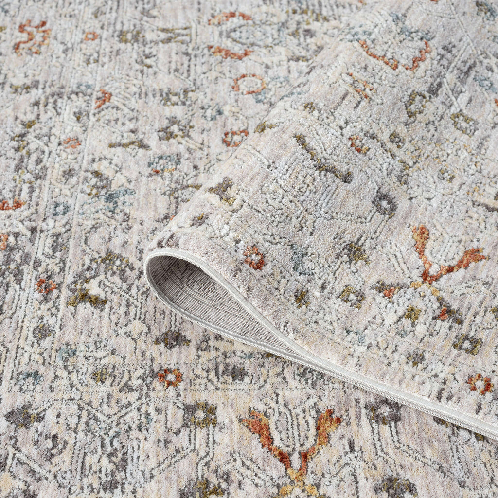 Adelia 638 Ivory – Soft Textured Turkish Rug (Cream)