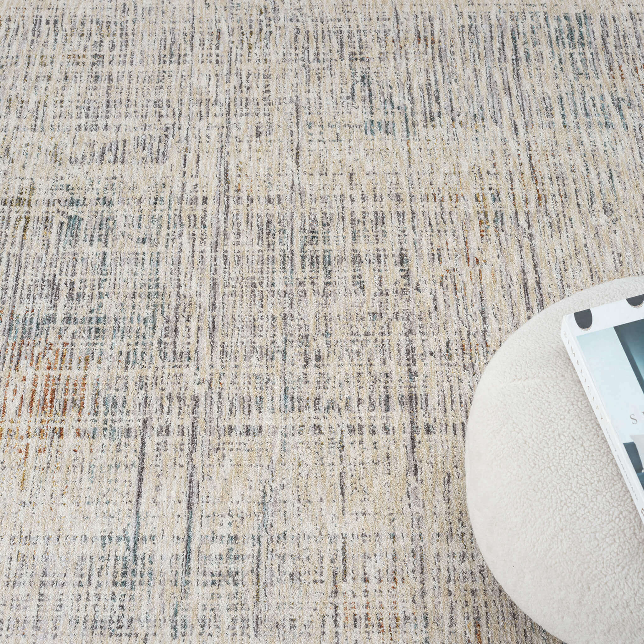 Adelia 641 Stone – Soft Textured Turkish Rug (Cream)