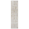Adelia 645 Pearl Runner in a calm cream tone with shed-resistant, anti-static pile and short fringes. Power-loomed for durable, easy-care hallway style.
