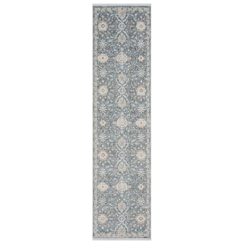 Adelia 649 Denim Runner combines style and durability for busy hallways. Experience refined texture and a tailored finish with this shed-resistant rug.