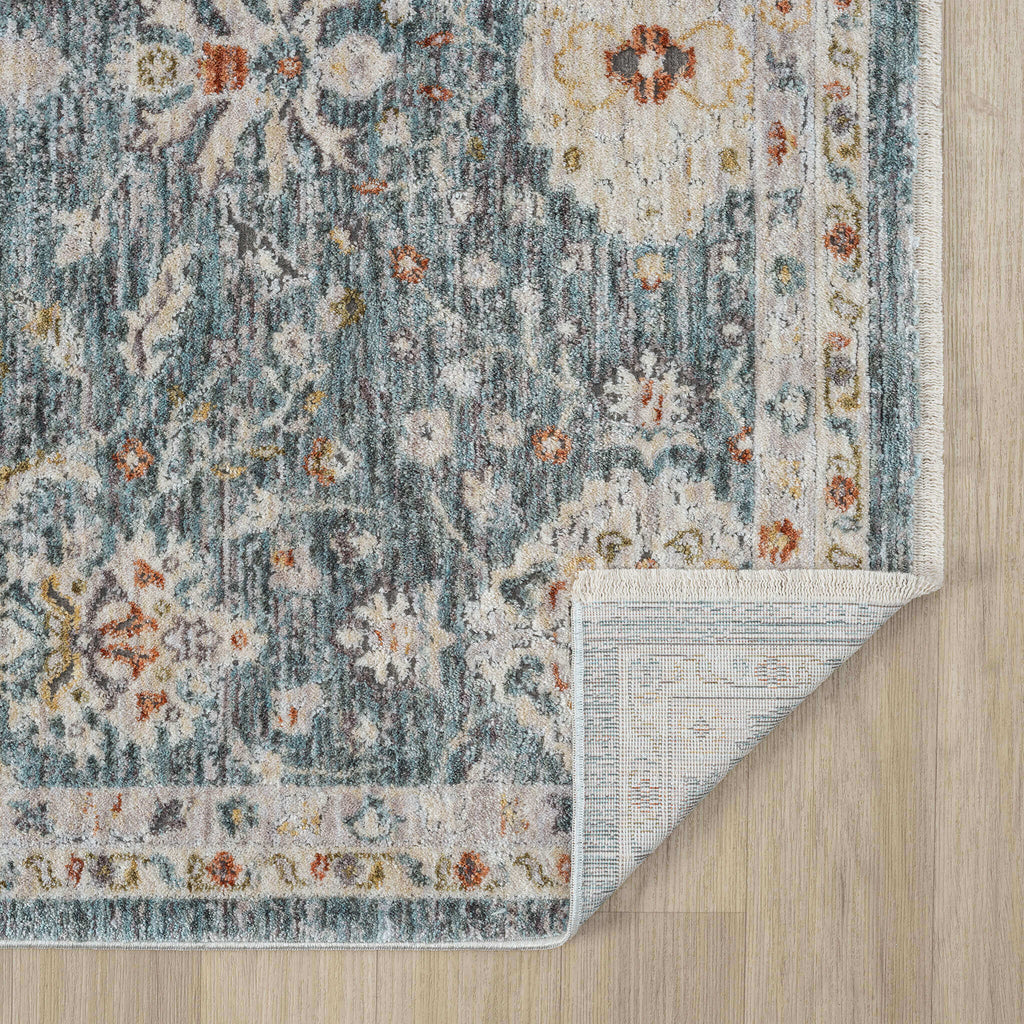 Adelia 649 Denim Runner combines style and durability for busy hallways. Experience refined texture and a tailored finish with this shed-resistant rug.