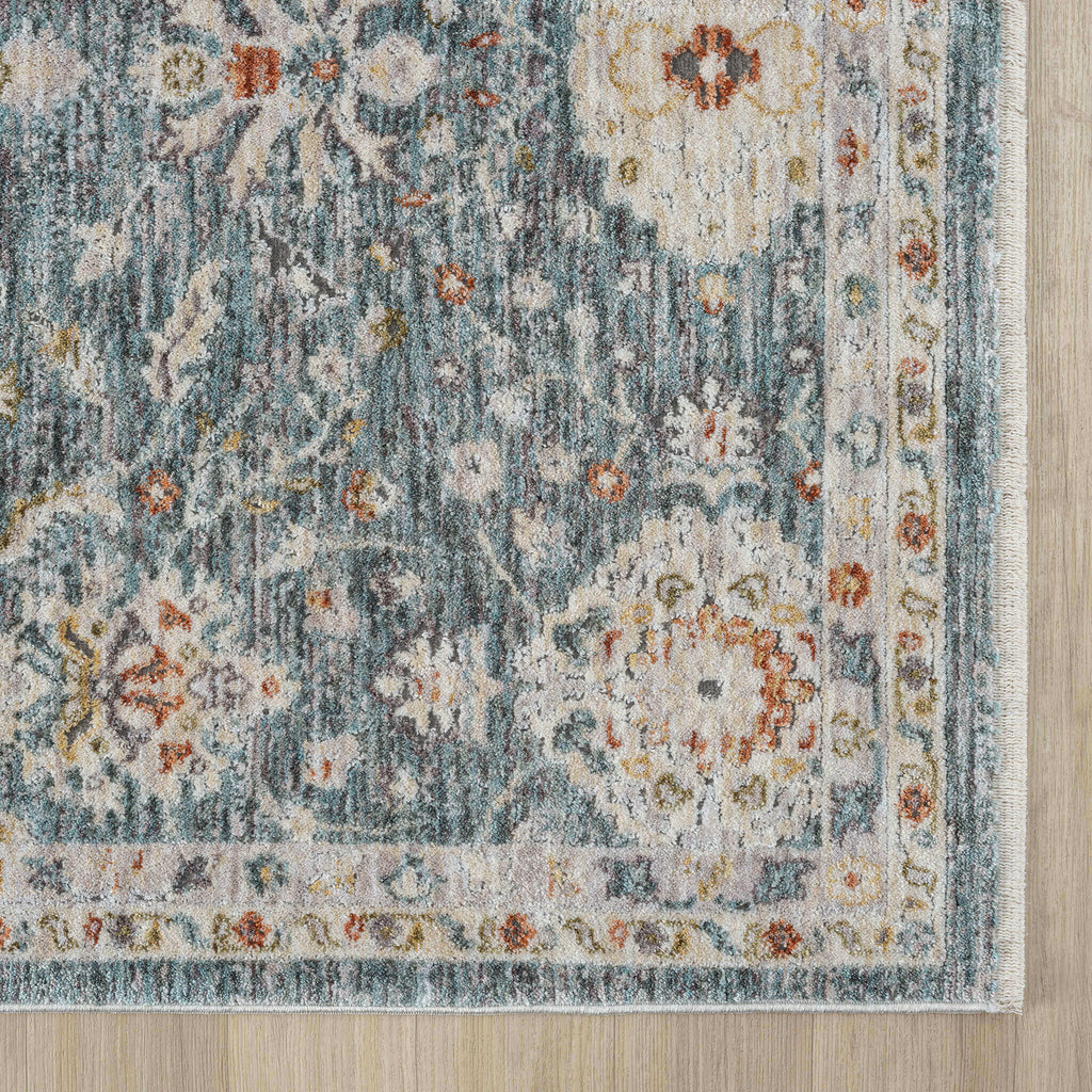 Adelia 649 Denim offers a soft, shed-resistant pile with short fringes and anti-static ease. Power-loomed in Türkiye for durable, elegant everyday living.
