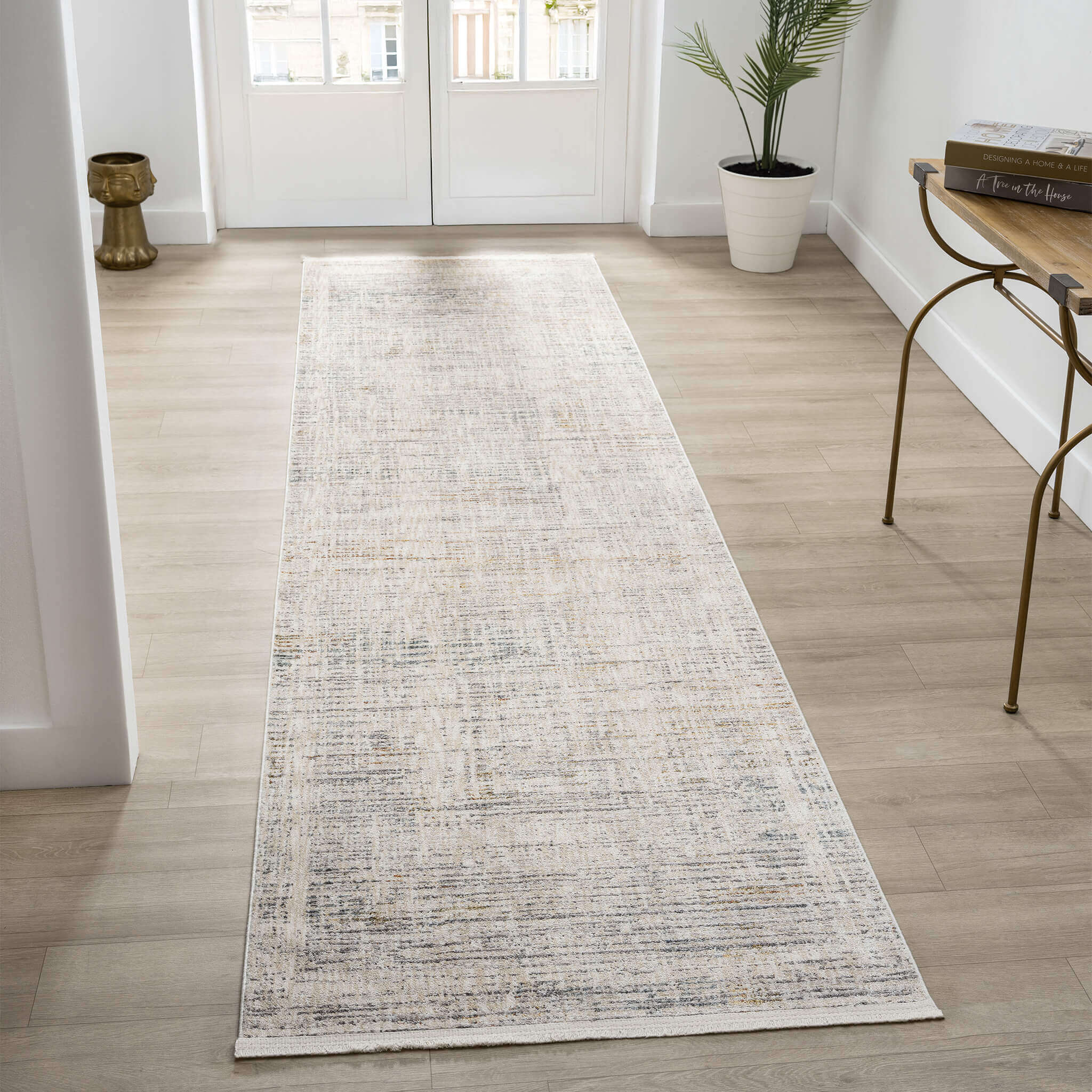 Adelia 641 Stone Runner – Soft, Shed-Resistant Hallway Rug