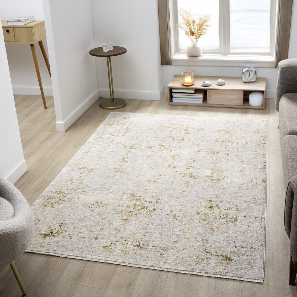 Adelia 645 Pearl offers a soft, shed-resistant pile with short fringes and anti-static ease. Power-loomed in Türkiye for durable, elegant living.