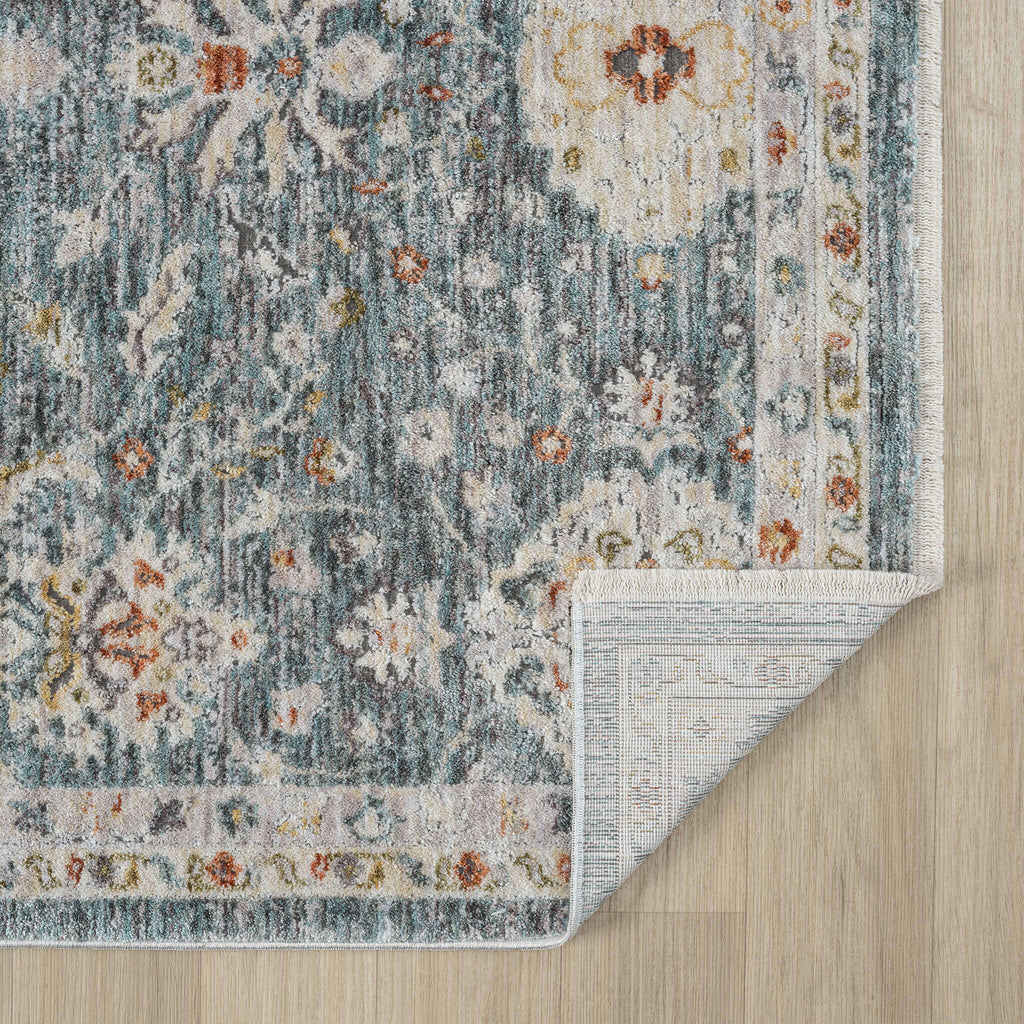 Adelia 649 Denim offers a soft, shed-resistant pile with short fringes and anti-static ease. Power-loomed in Türkiye for durable, elegant everyday living.