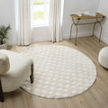 Admire 665 Linen Round styled in a furnished room