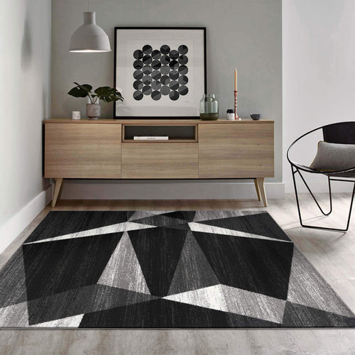 Adore 2301 Grey Turkish Rug lifestyle view