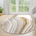 Amber 185 Stone Round styled in a furnished room
