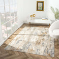 Amber 187 Taupe styled in a furnished room