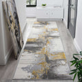 Amber 217 Slate Runner styled in a furnished room