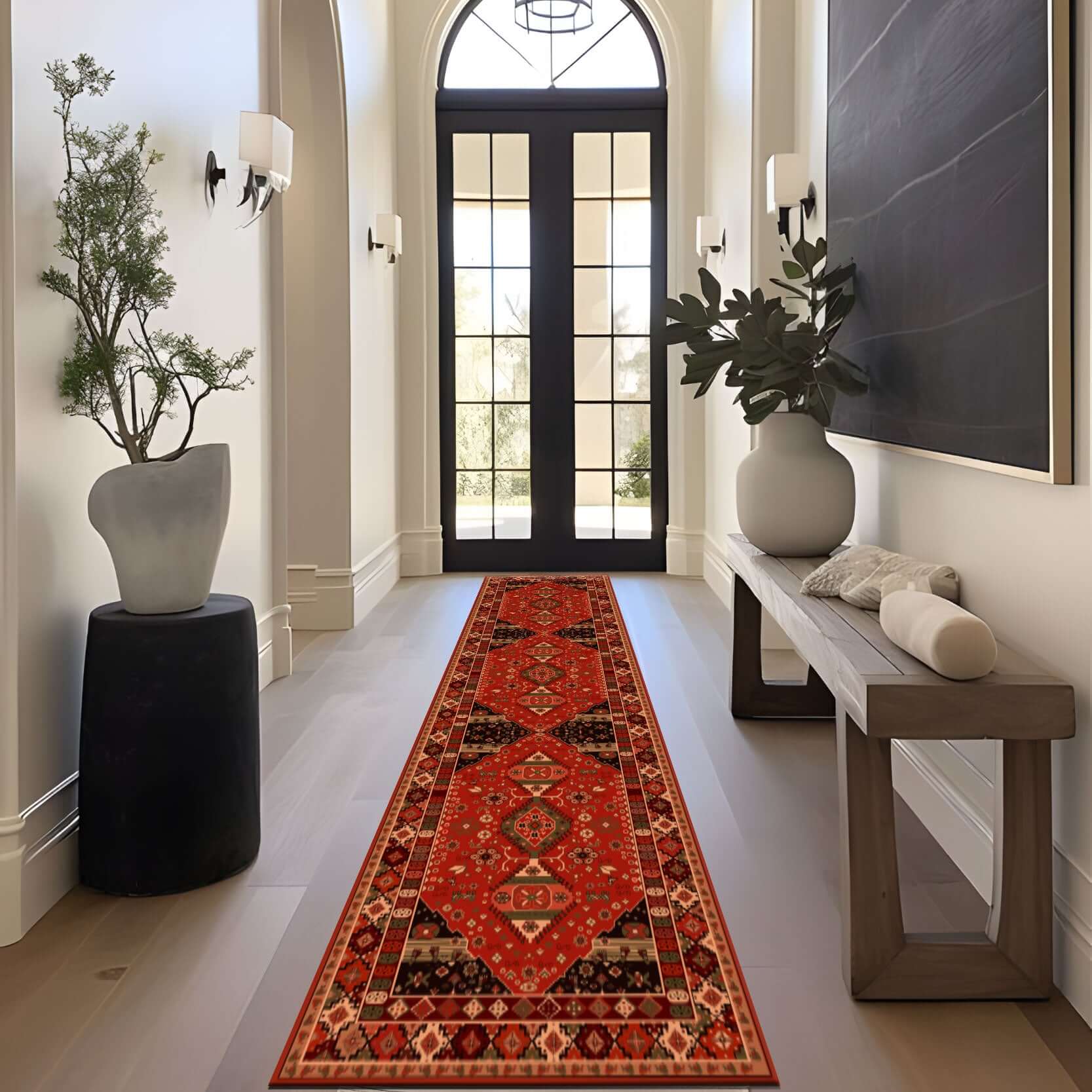 Anatolian Heritage Red Turkish Rug – Traditional Kilim Style