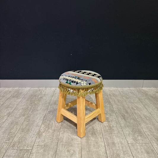 Traditional Stool Grey