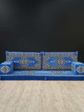 Arabian Majlis Blue Palace – 5 Piece Arabic Floor Seating