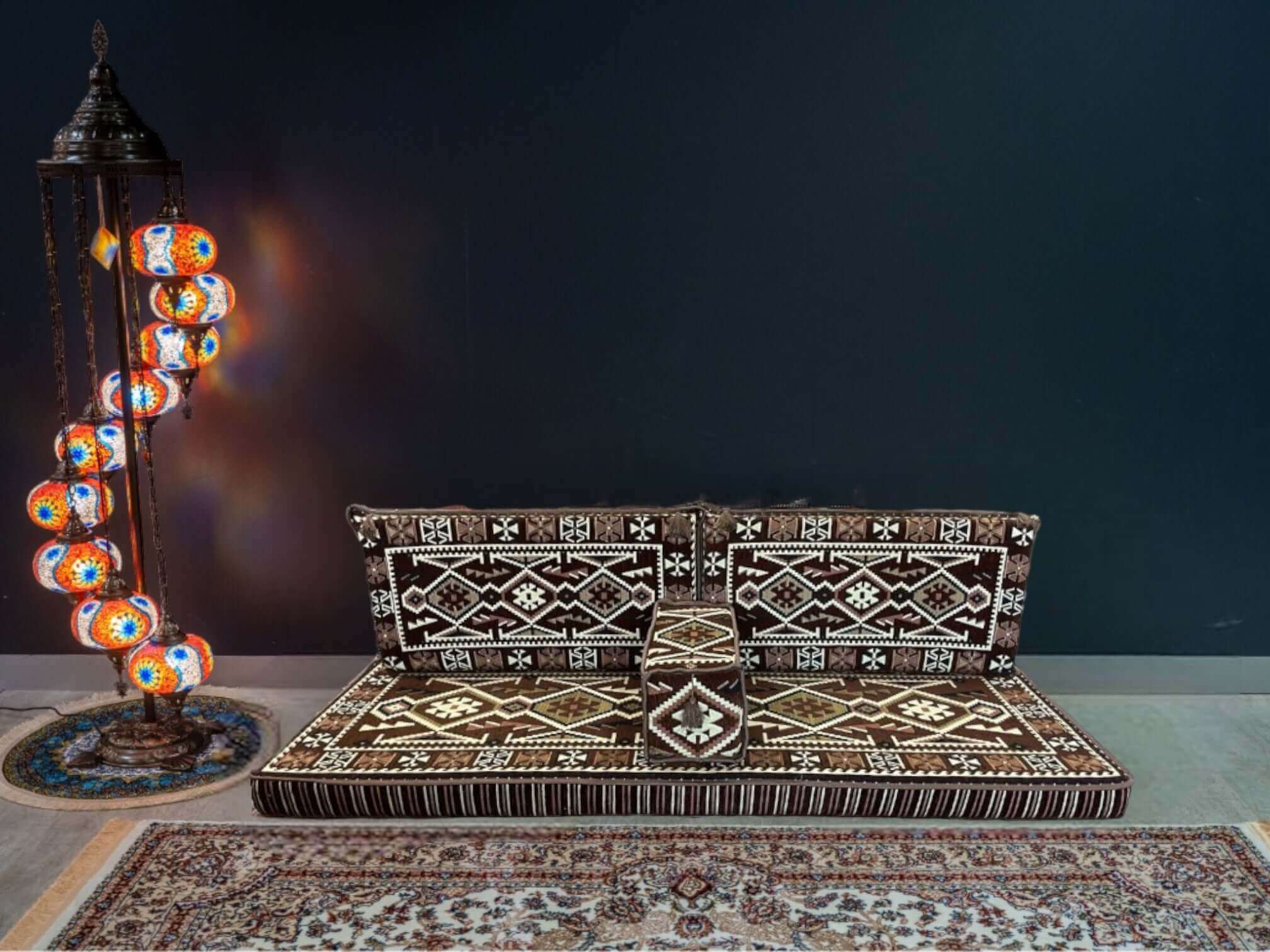 Arabian Majlis (Divan Set) Brown Serenity