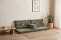 Arabian Majlis Divan Set – Grey Serenity Turkish Floor Cushion Set