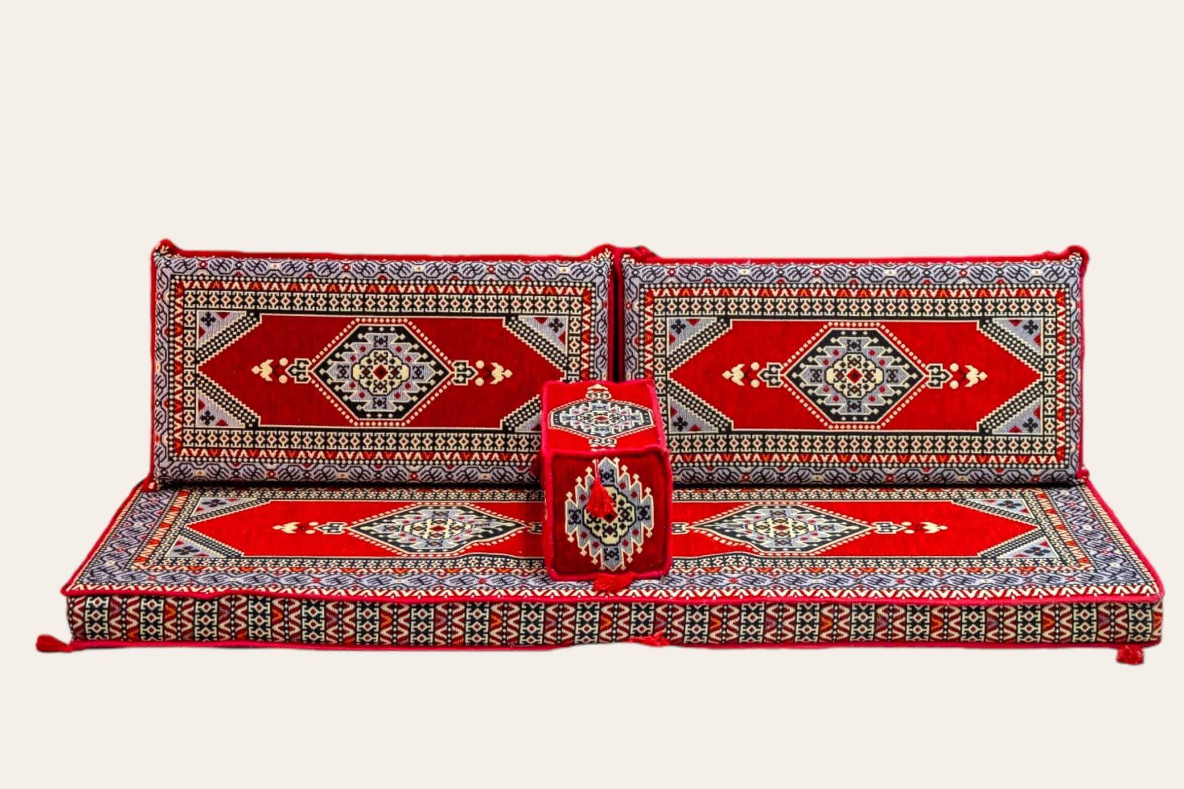Arabian Majlis (Divan Set) Red Palace