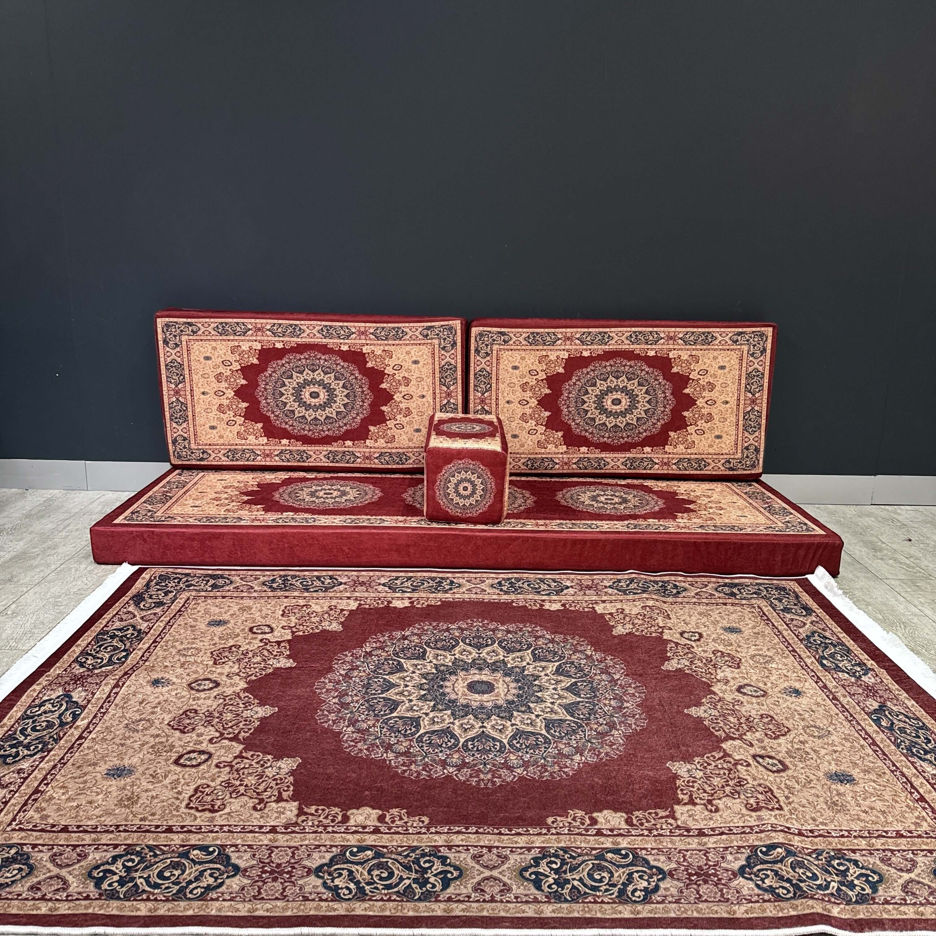 Arabian Majlis (Divan Set) Red Star Heritage Elegance Majlis