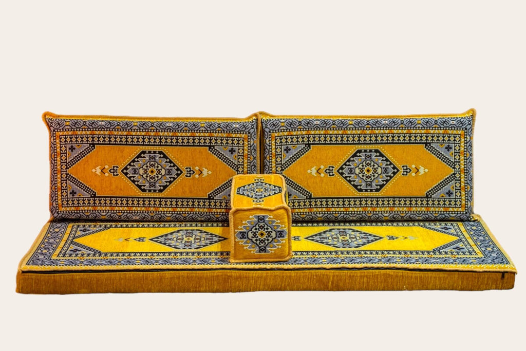 Arabian Majlis (Divan Set) Yellow Palace