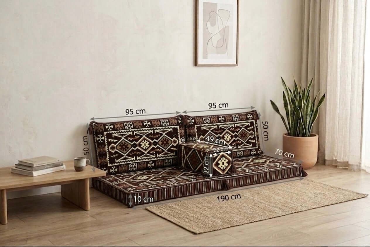 Arabian Majlis (Divan Set) Brown Serenity