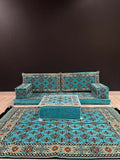 Arabian Majlis (Full Arabic Seat) Aqua Diamond