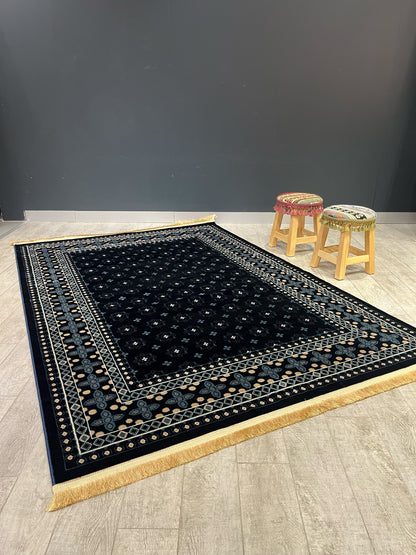 Asaryun Rugs H3990A Navy Rugs   