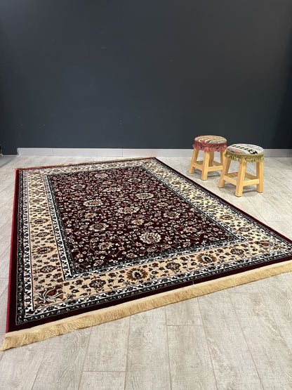 Asaryun Rug H5500A Dark Red Rugs   