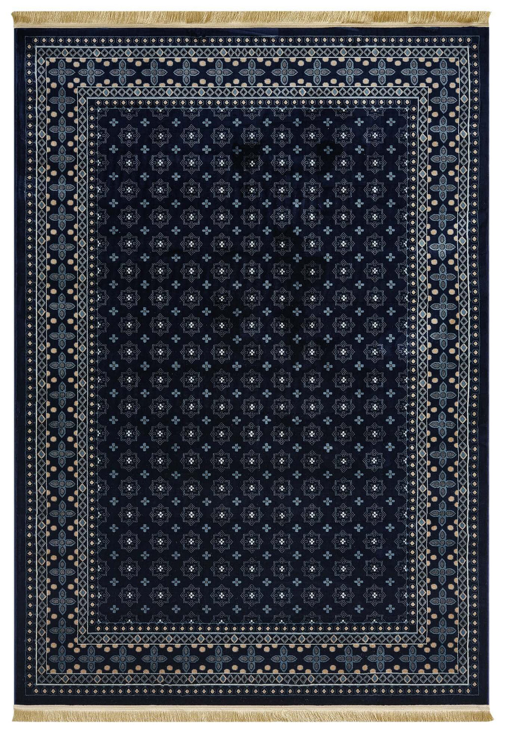 Asaryun Rugs H3990A - Navy Turkish Rug for Modern Homes