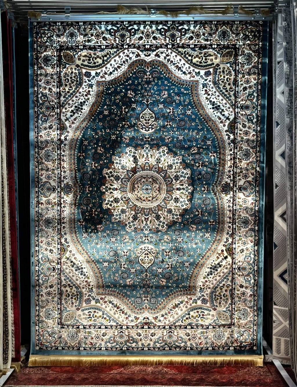 Asaryun Rugs H4158A - Elegant Turkish Blue Rug