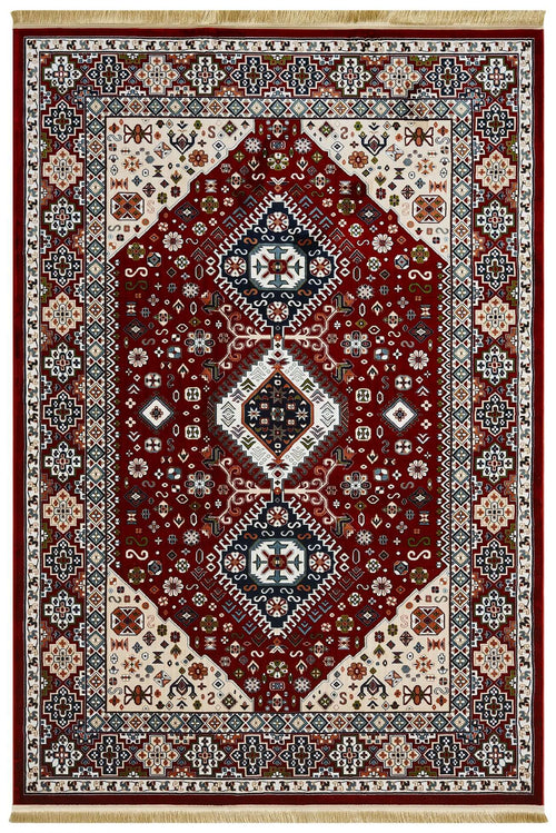 Asaryun Rugs H4320A Turkish Dark Red Rug for Elegance