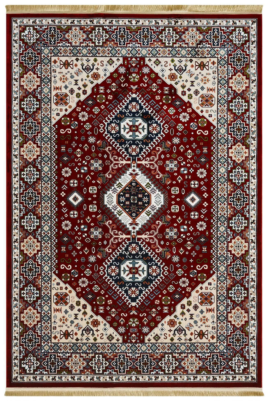 Asaryun Rugs H4320A Turkish Dark Red Rug for Elegance