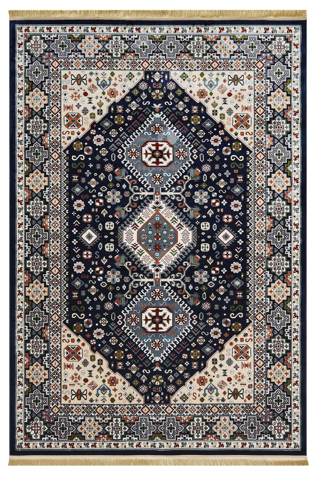Asaryun Rugs H4320A - Elegant Turkish Style in Navy