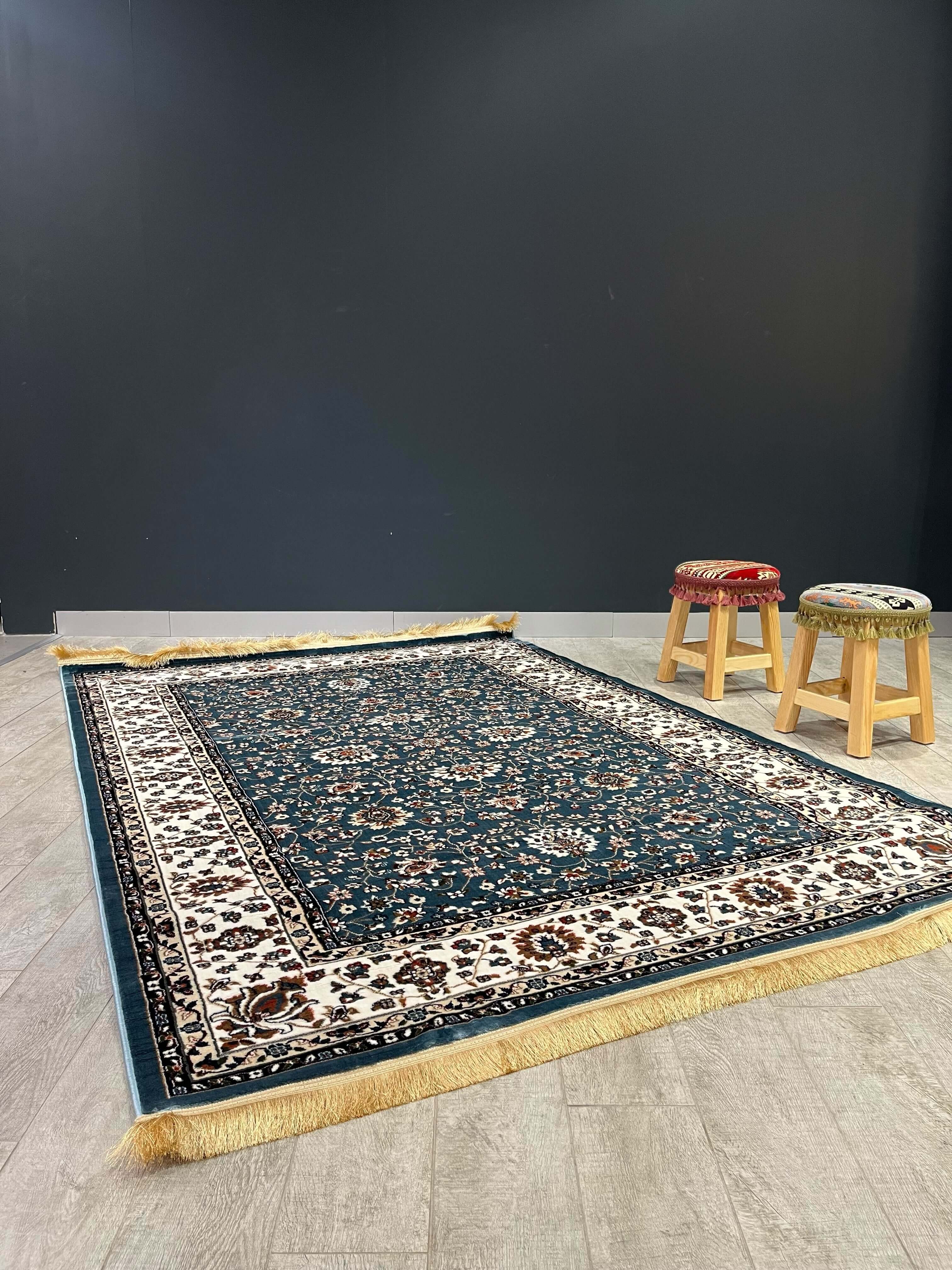 Asaryun Rugs H5500A Turkish Rug in Elegant Blue