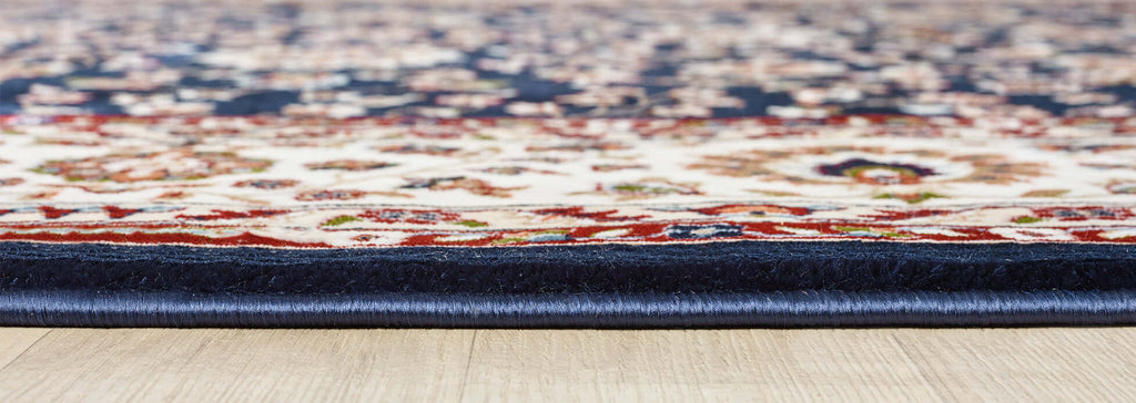 Asaryun Rugs H5500A Turkish Rug in Navy Blue Elegance
