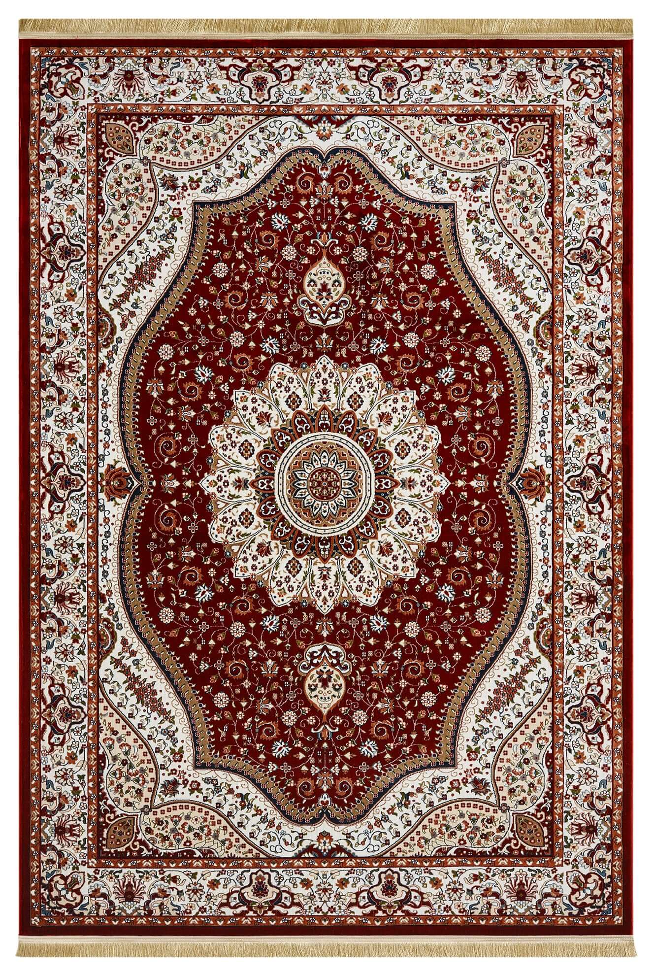 Asaryun Turkish Rug – H4158A Dark Red | Elegant Home Decor