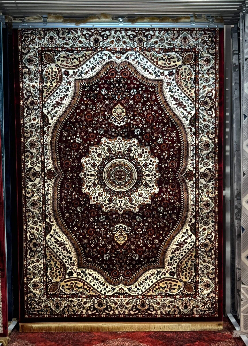 Asaryun Turkish Rug – H4158A Dark Red | Elegant Home Decor