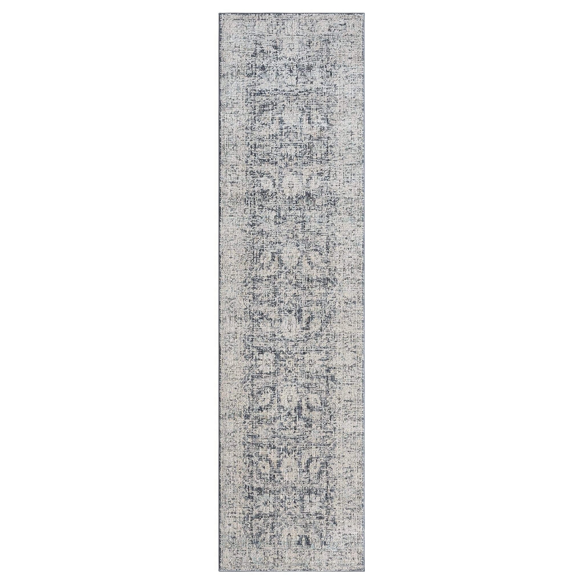 Aubrey 6739 Charcoal Runner-This exquisite collection has all the hallmarks of a perfect combination of design, colour and texture. The modern take on traditional oriental patterns in this superb range are reflected beautifully on a durable, cross-woven p