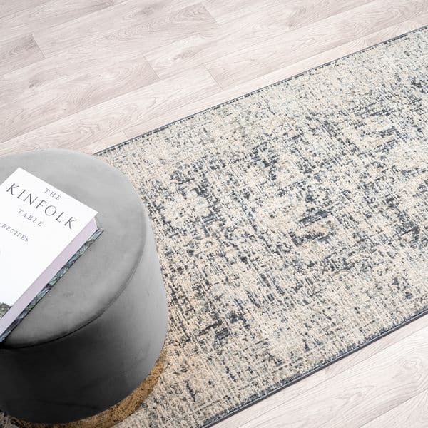 Aubrey 6739 Charcoal Runner-This exquisite collection has all the hallmarks of a perfect combination of design, colour and texture. The modern take on traditional oriental patterns in this superb range are reflected beautifully on a durable, cross-woven p