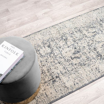 Aubrey 6739 Charcoal Runner-This exquisite collection has all the hallmarks of a perfect combination of design, colour and texture. The modern take on traditional oriental patterns in this superb range are reflected beautifully on a durable, cross-woven p
