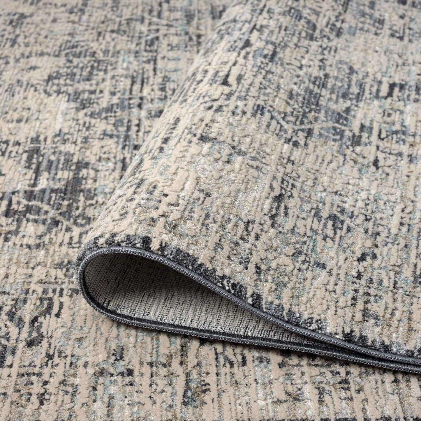 Aubrey 6739 Charcoal Runner-This exquisite collection has all the hallmarks of a perfect combination of design, colour and texture. The modern take on traditional oriental patterns in this superb range are reflected beautifully on a durable, cross-woven p